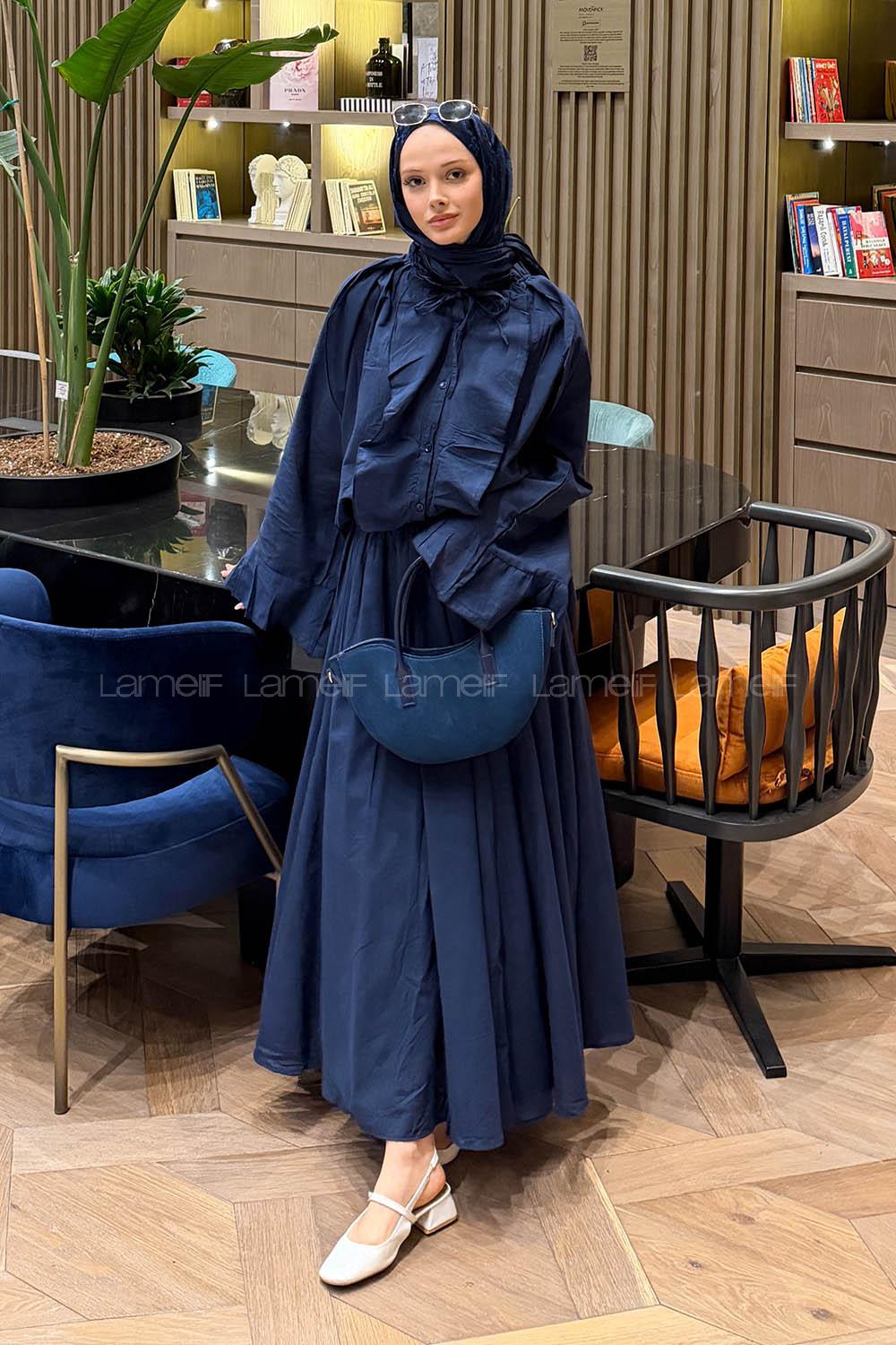 Lamelif Vual Takım Lacivert