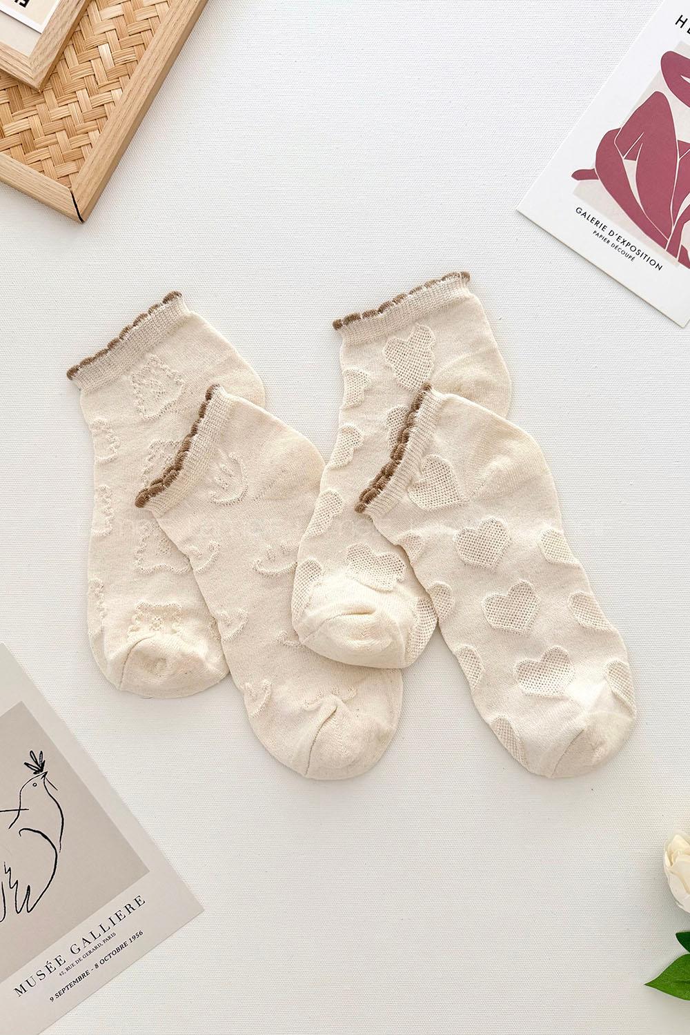 Lamelif Kabartmalı  Sevimli Çorap