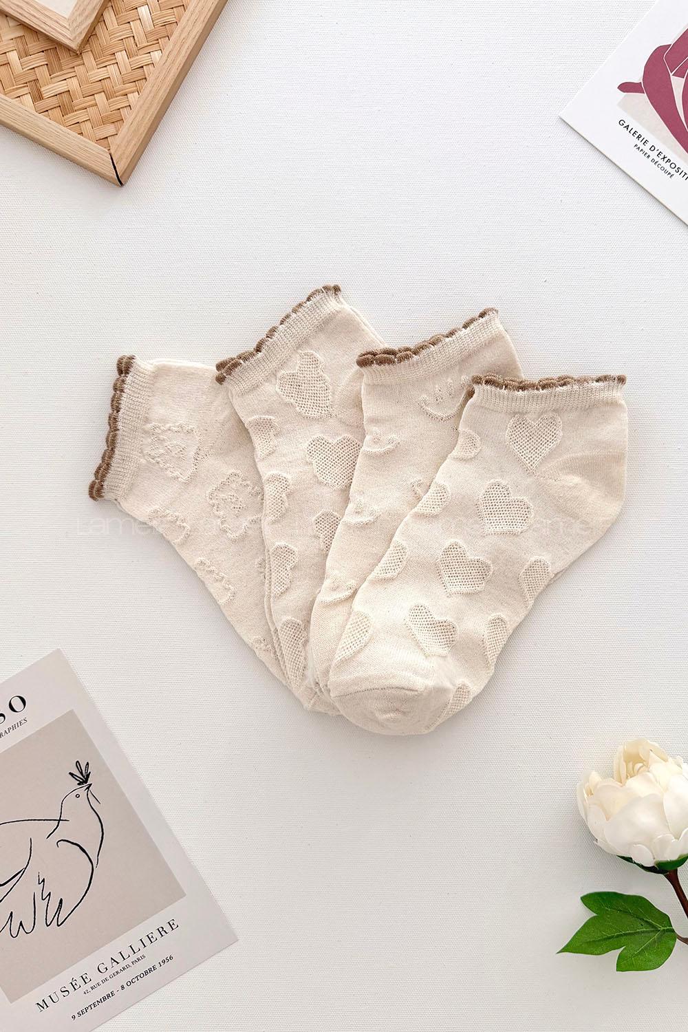 Lamelif Kabartmalı  Sevimli Çorap