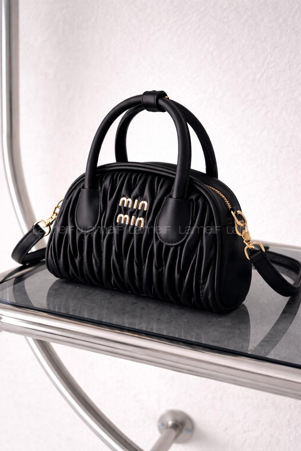 Lamelif Mini El Ve Omuz Çantası Kadın Siyah