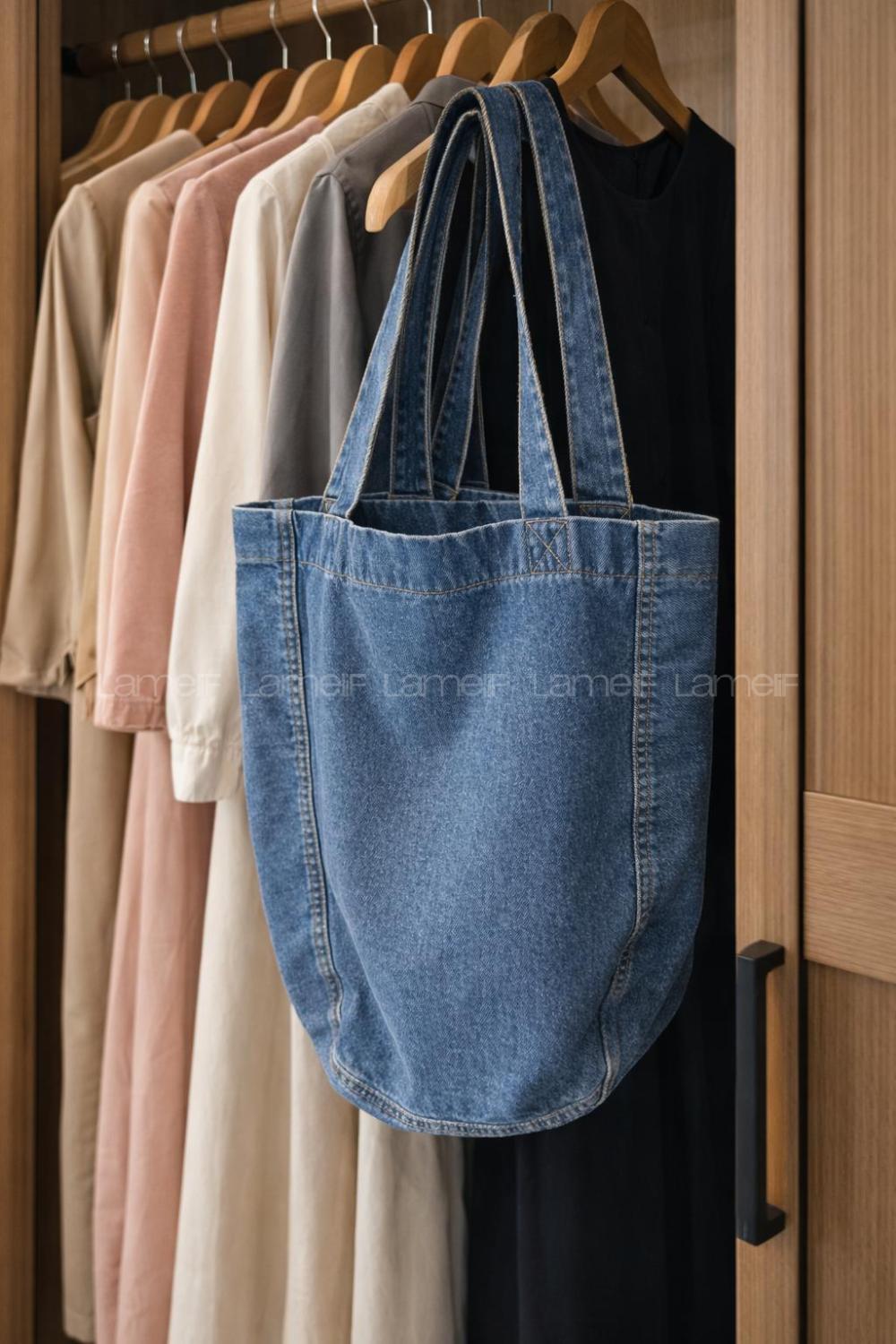 Lamelif Denim Asil Kot Çanta