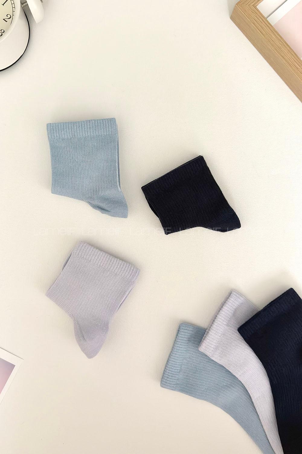 Lamelif 3lü İhracat Yarım Konç Çorap