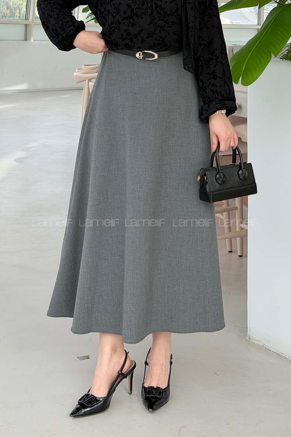 Lamelif Daisy Etek Gri