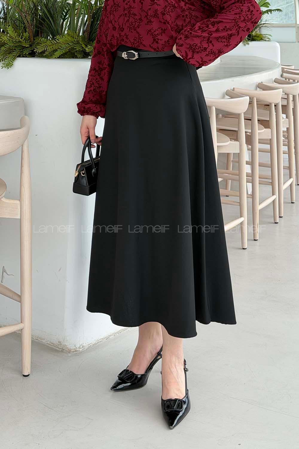 Lamelif Daisy Etek Siyah