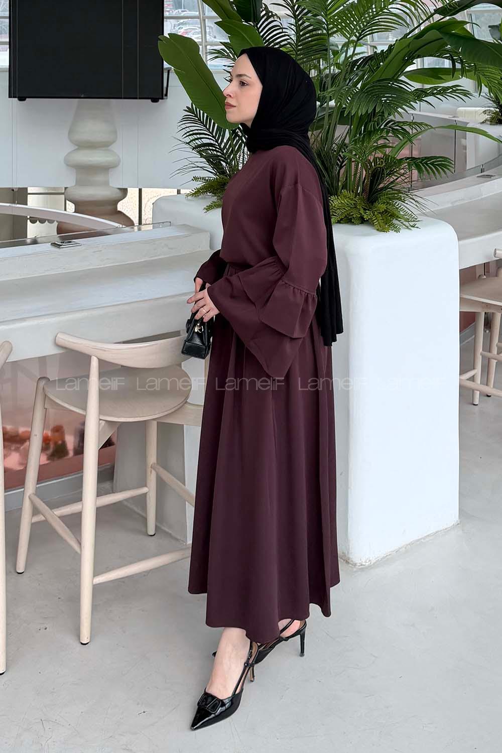 Lamelif Etekli Takım Mürdüm