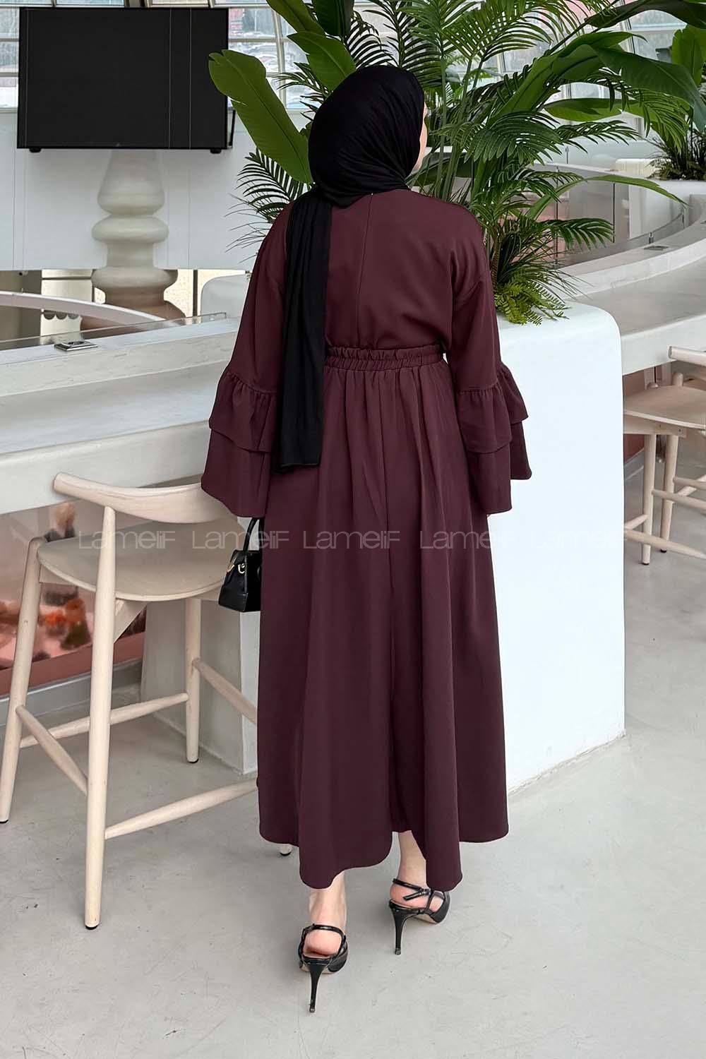 Lamelif Etekli Takım Mürdüm