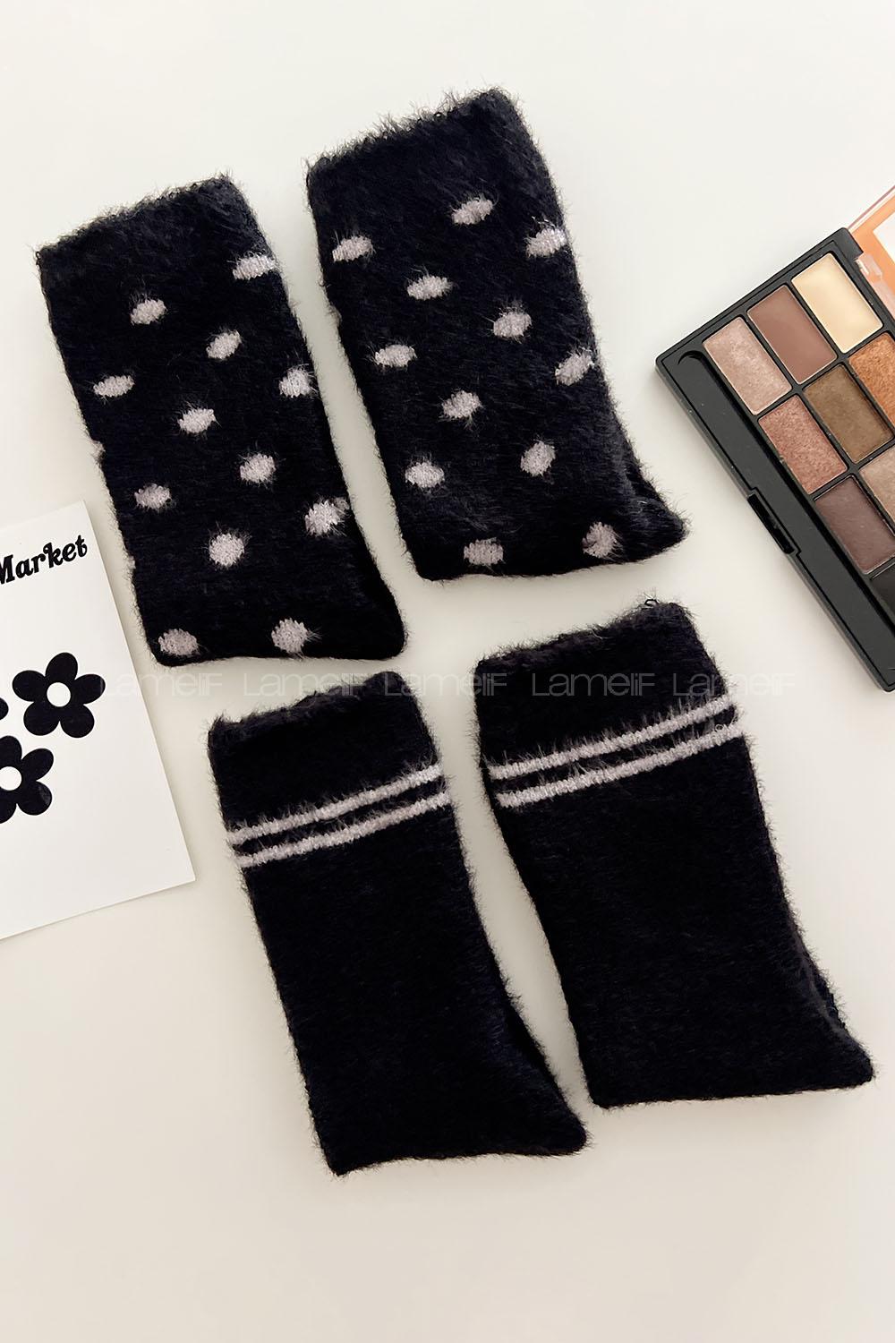 Lamelif 2li Peluş Çorap