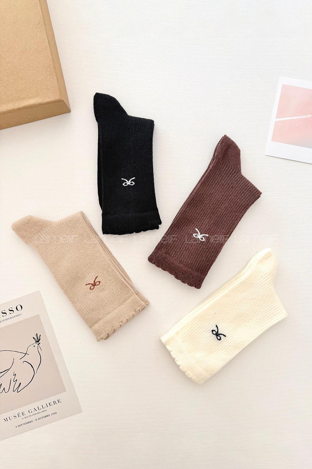 Lamelif 4lü Kurdale Soket Çorap