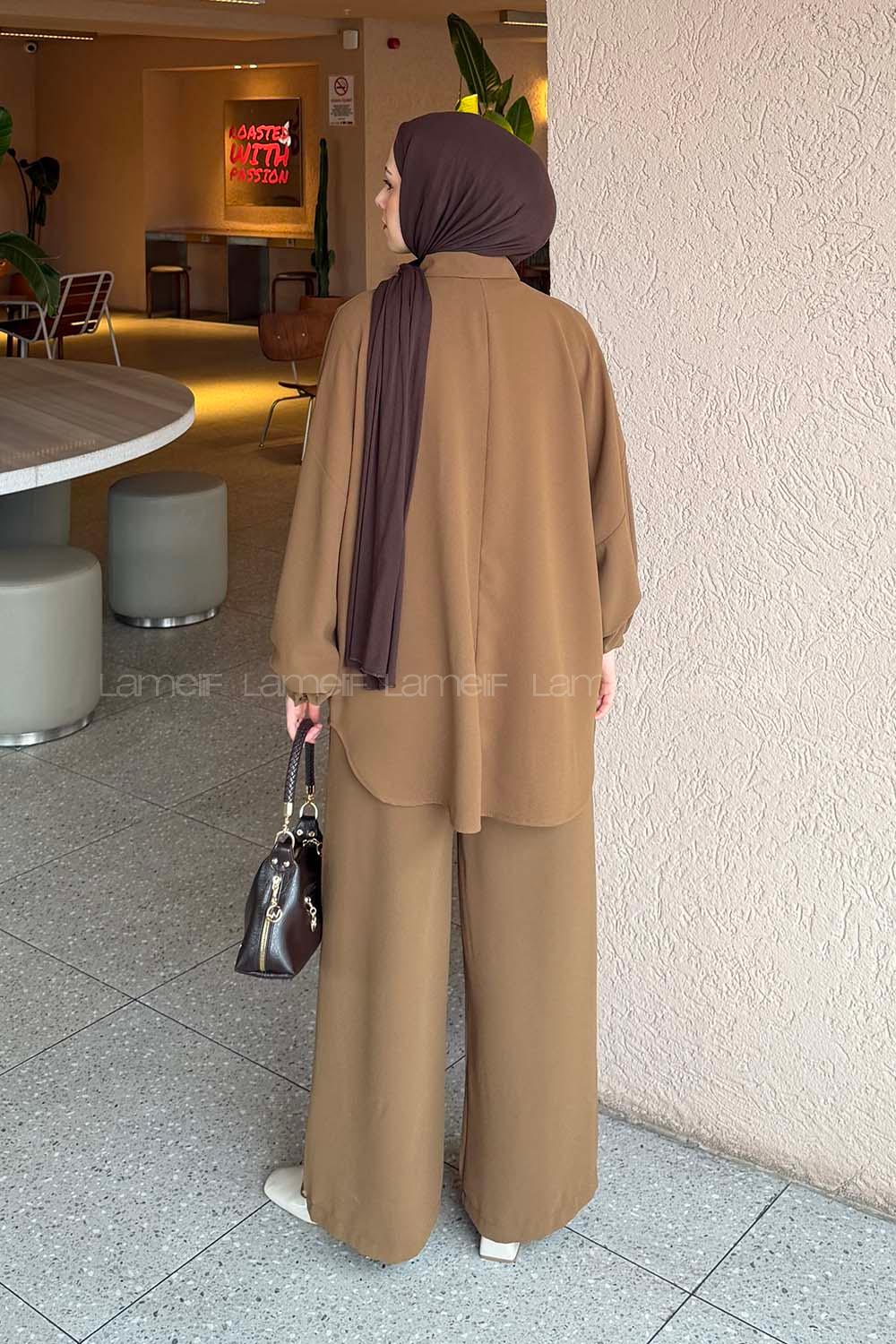 Lamelif Çift Cepli Takım Toprak