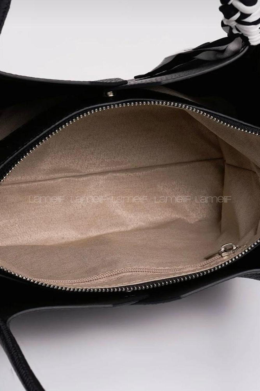 Lamelif Fular Detaylı El Ve Omuz Çantası Kadın Siyah