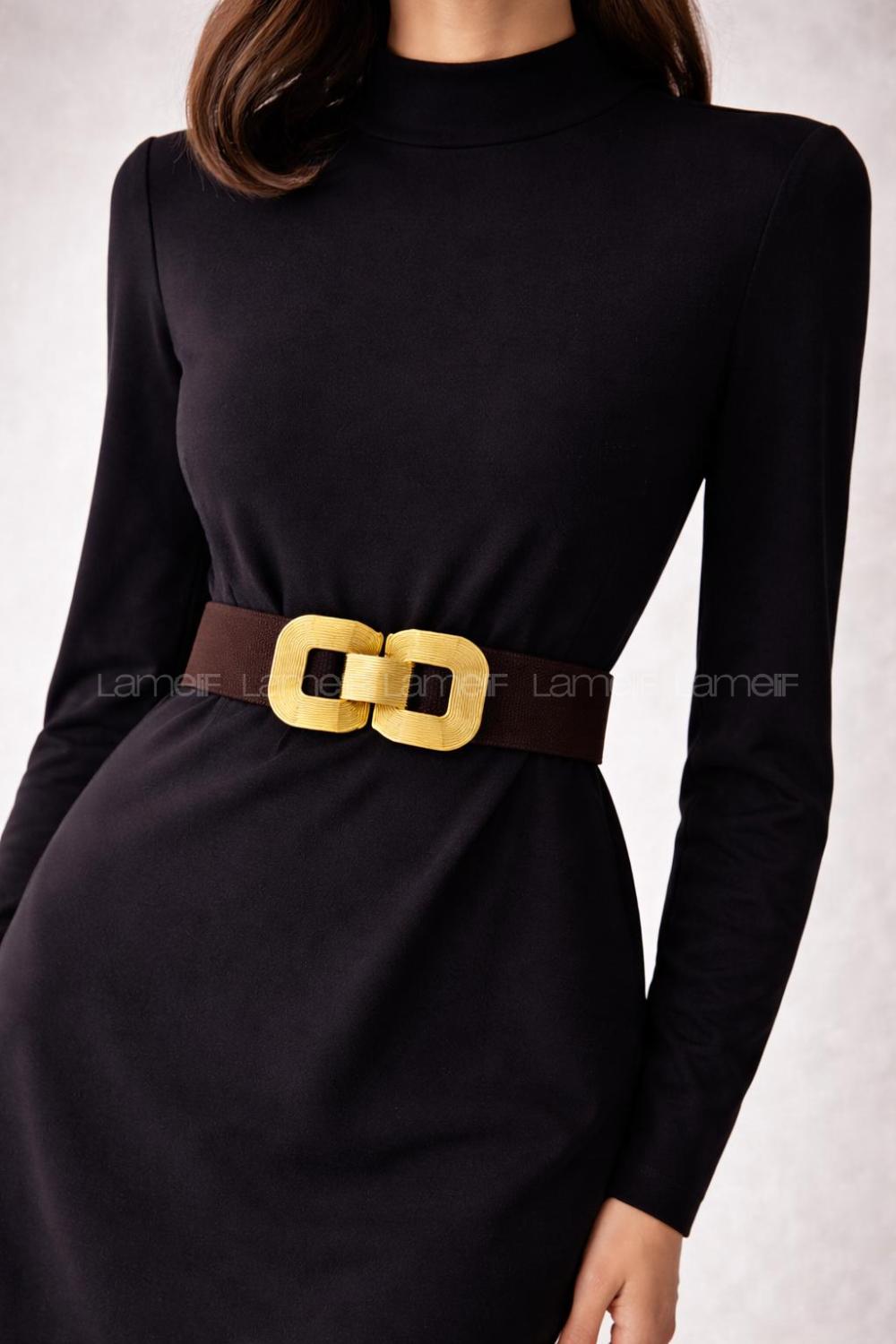 Brown Buckle Kumas Belt