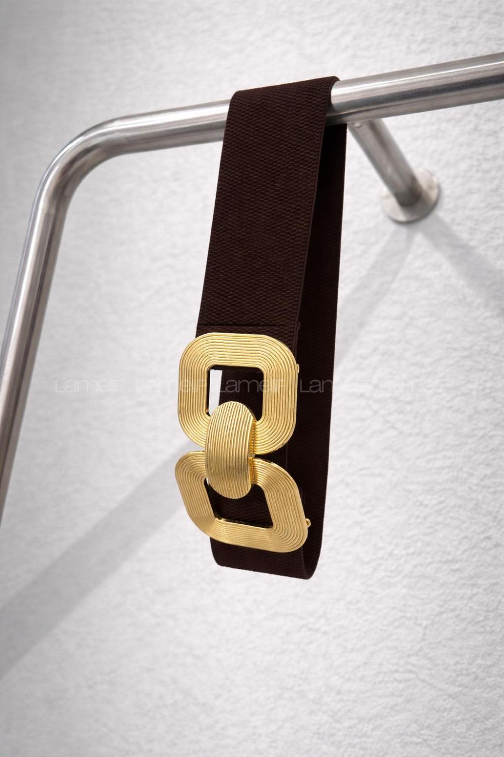 Brown Buckle Kumas Belt