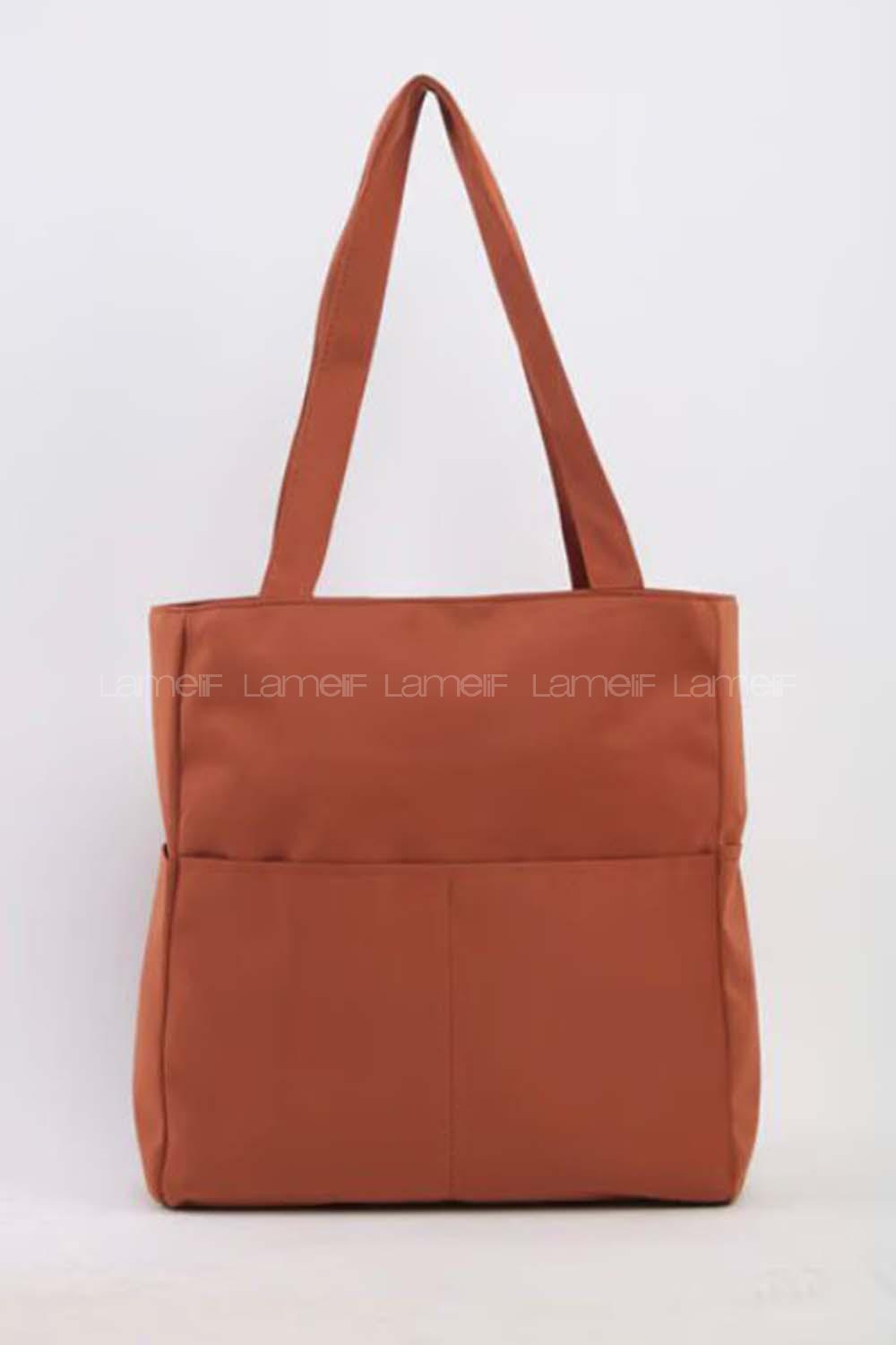 Lamelif Shopper Bag Kadın Çanta Taba
