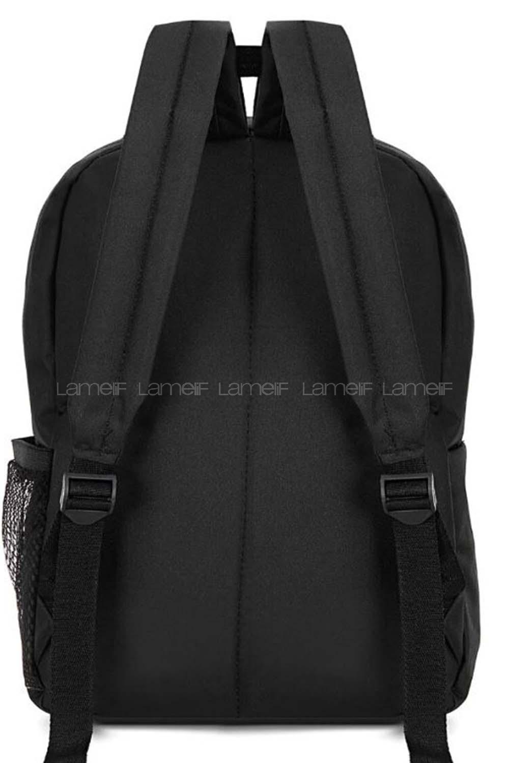 Lamelif Spor Okul  Çantası Unisex Siyah
