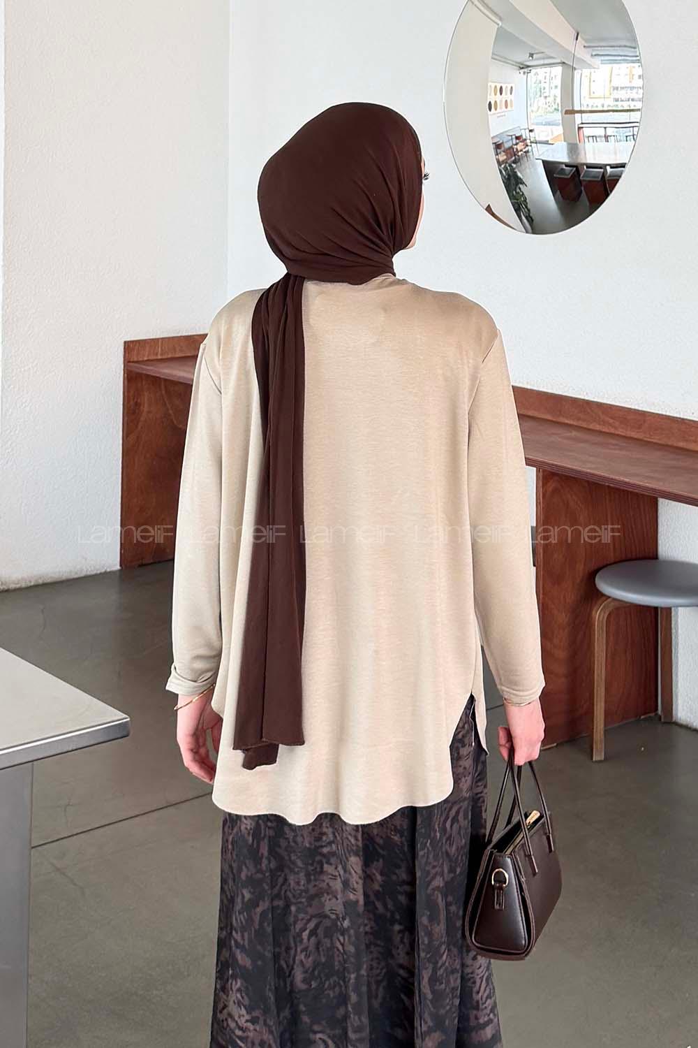 Lamelif Basic Sweat Bej