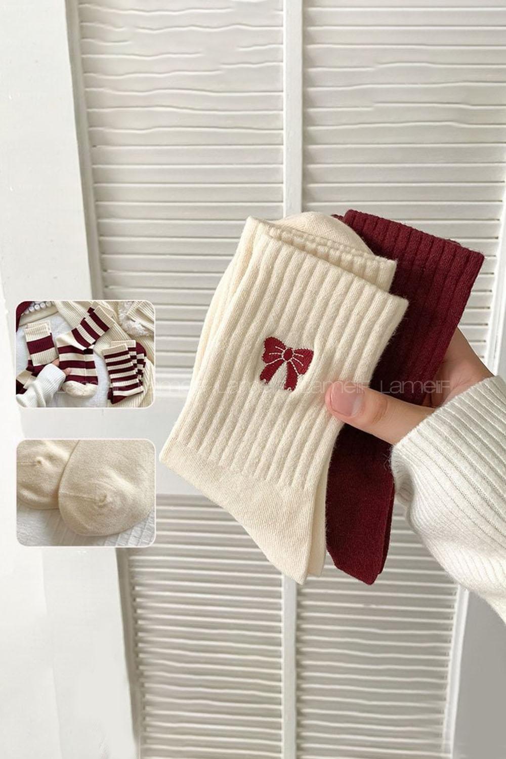 Lamelif 5li Penye Fiyonk Konsept Çorap