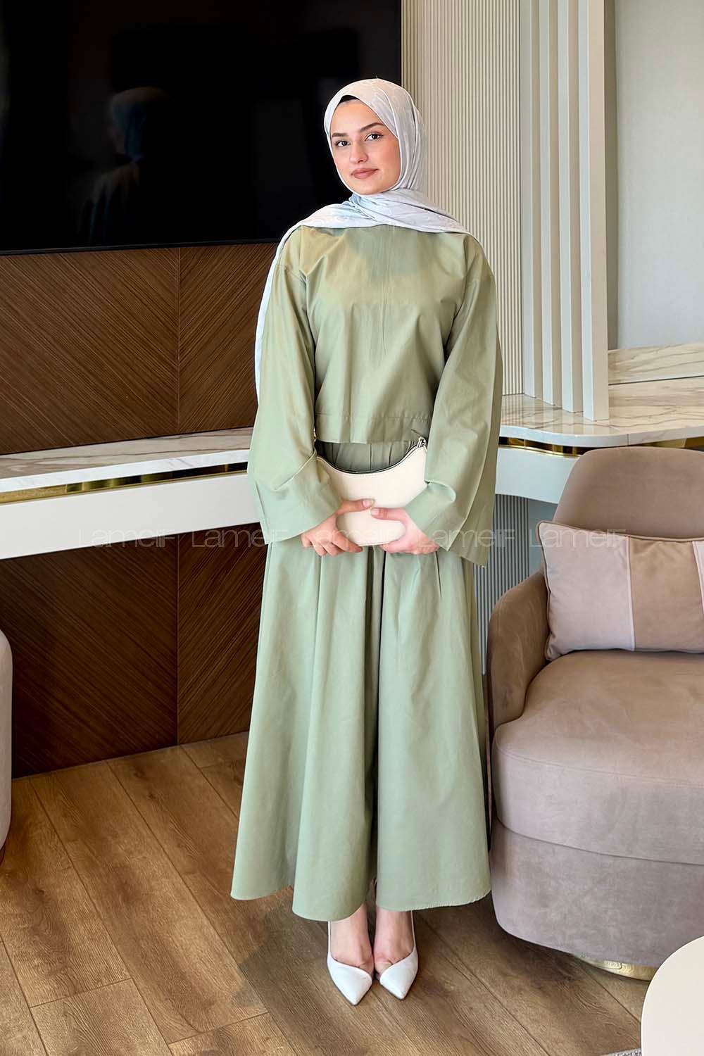 Lamelif Etekli Takım Çağla Yeşili