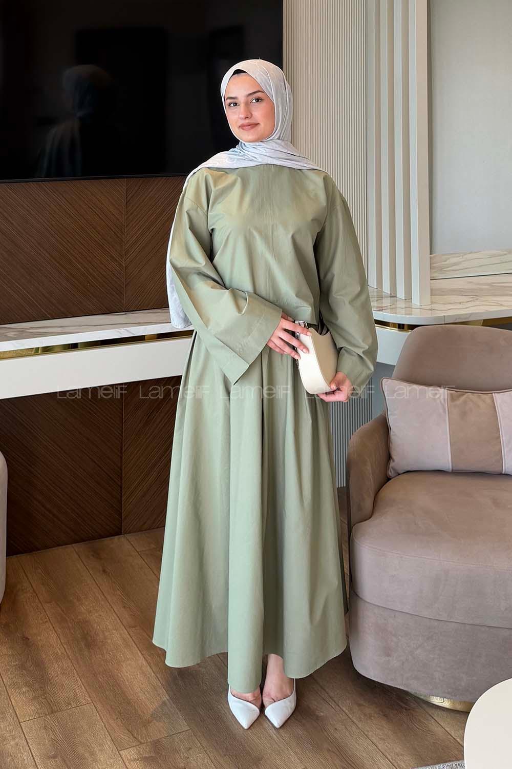 Lamelif Etekli Takım Çağla Yeşili