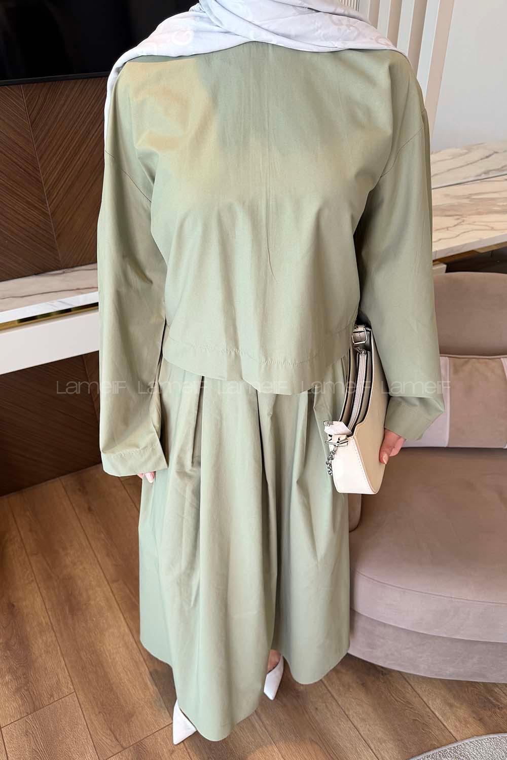 Lamelif Etekli Takım Çağla Yeşili