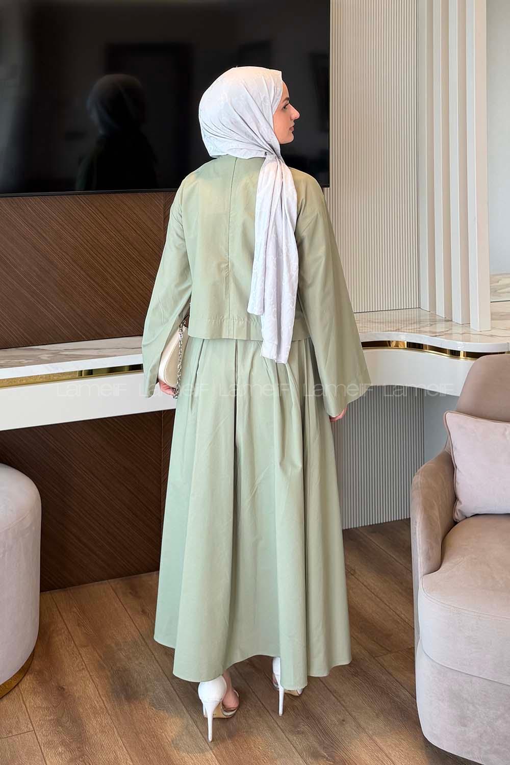 Lamelif Etekli Takım Çağla Yeşili