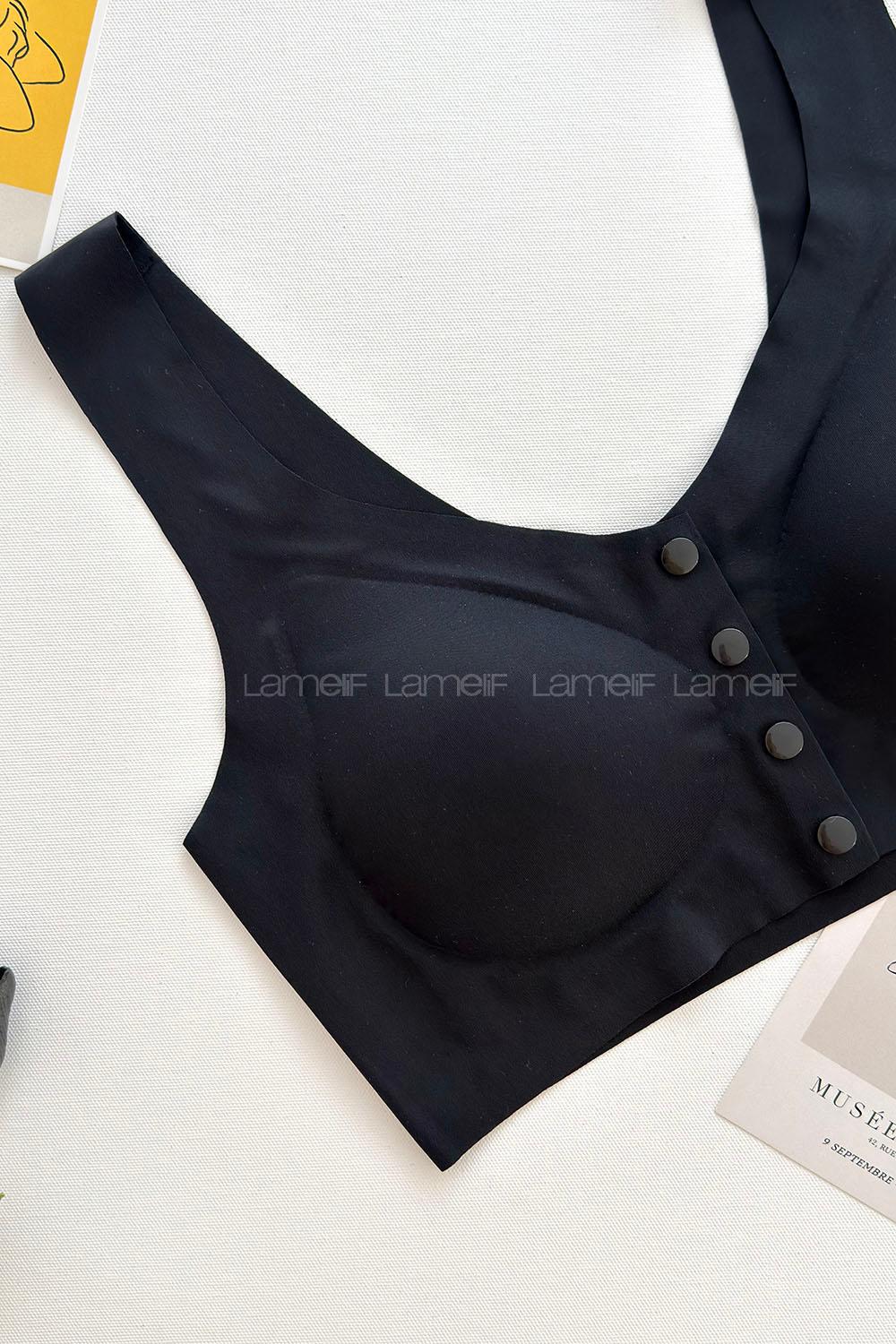 Lamelif İhracat Önü Çıtçıtlı Hafif Destekli Kopçasız Sütyen