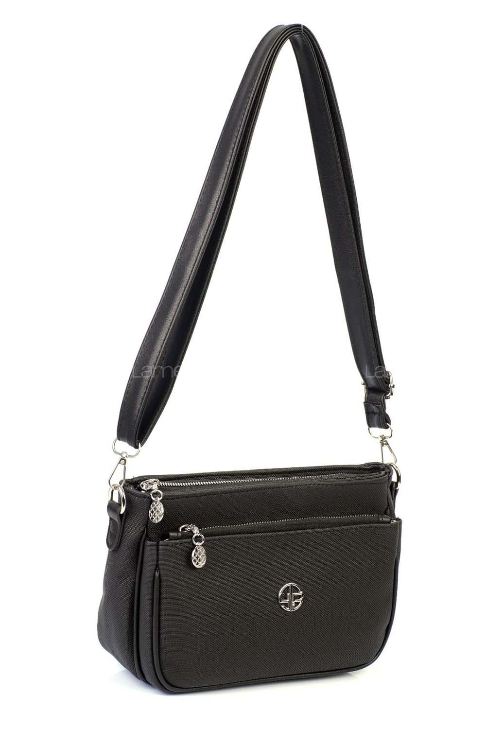 Lamelif Çok Bölmeli Bayan Çapraz Çanta Siyah