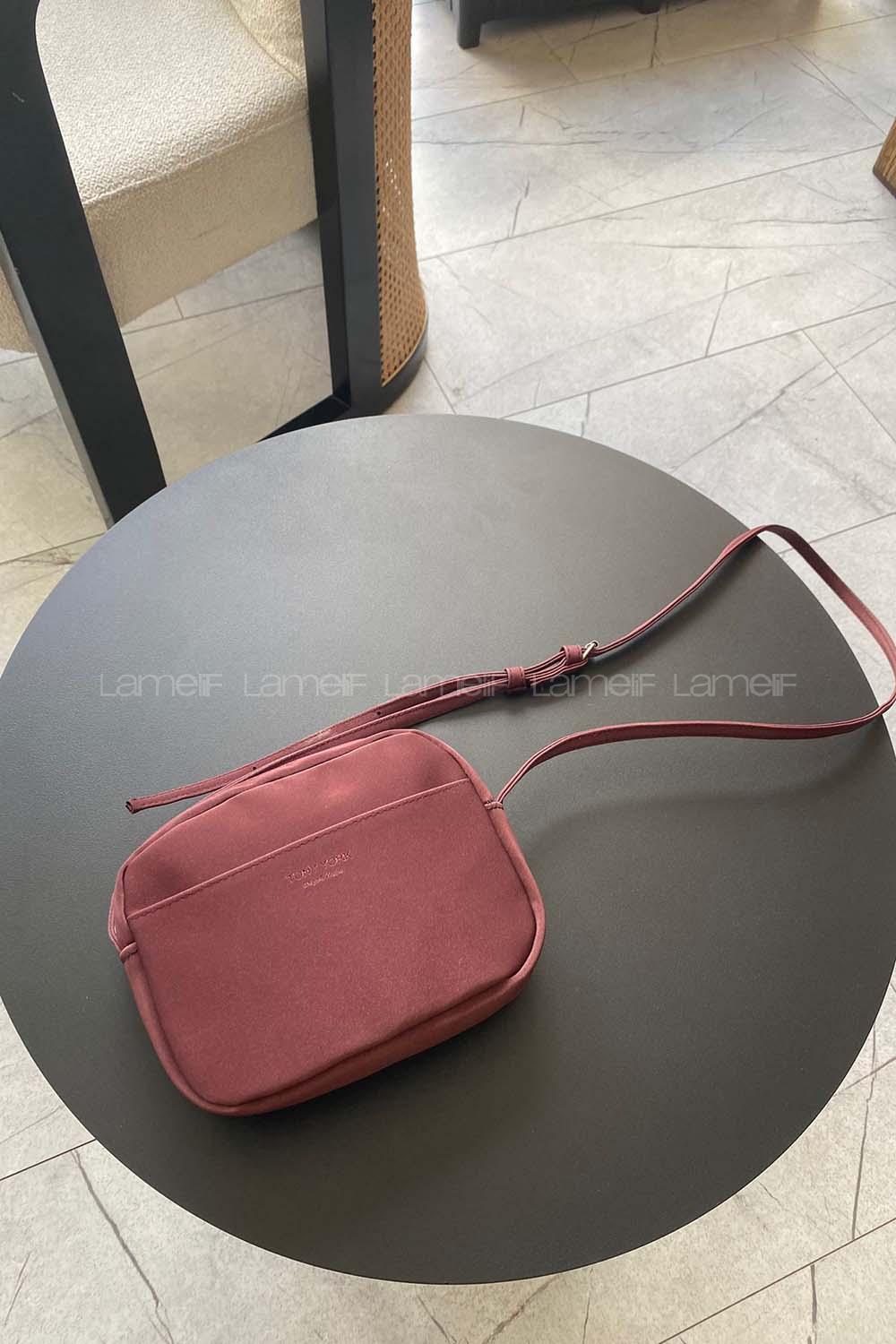 Lamelif Mini Urban Çapraz Askılı Çanta Bordo