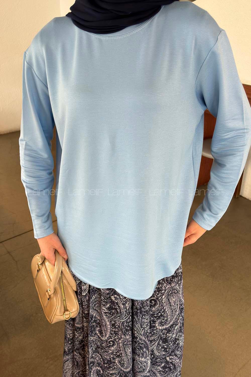 Lamelif Basic Sweat Bebe Mavisi