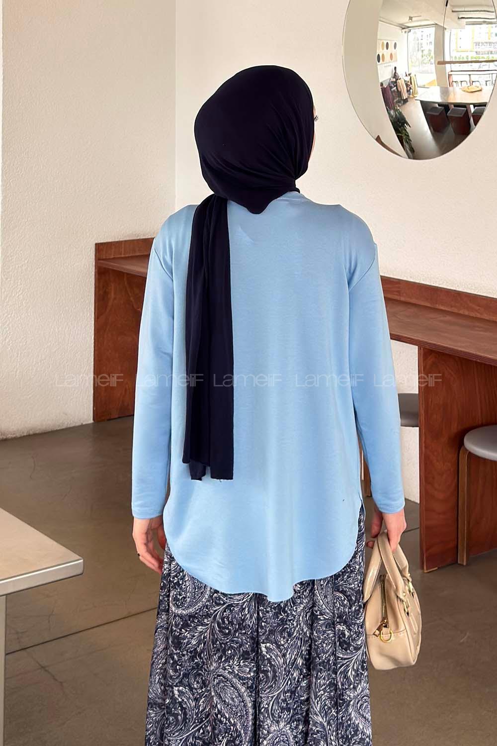 Lamelif Basic Sweat Bebe Mavisi