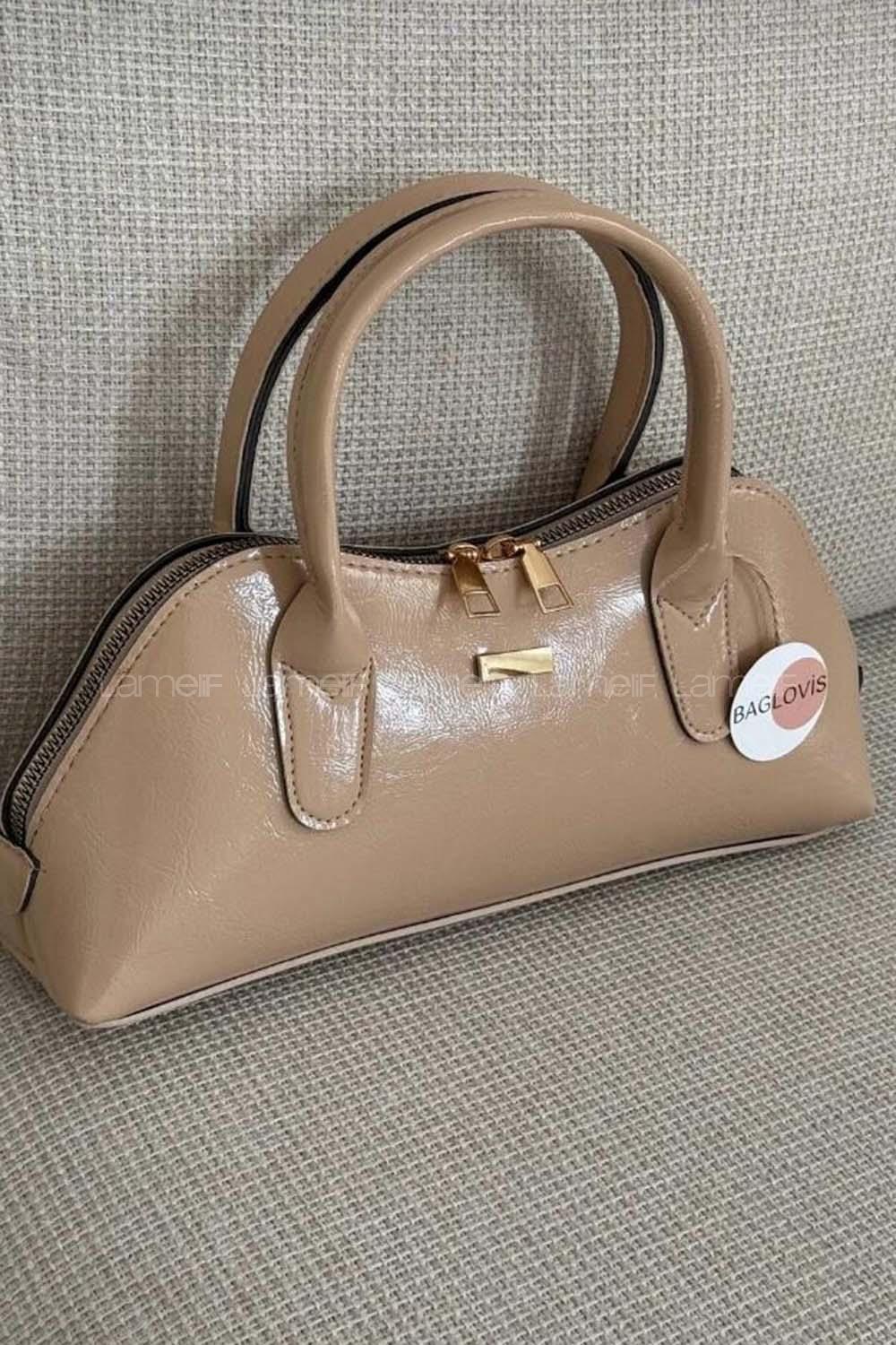 Lamelif Gold Detaylı Kadın El Ve Omuz Çantası Bej