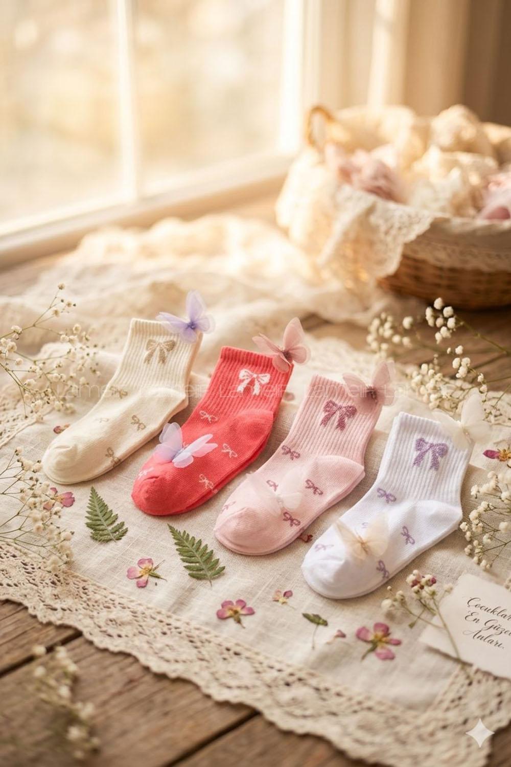 Lamelif 4lü Fiyonk Çoçuk Çorap