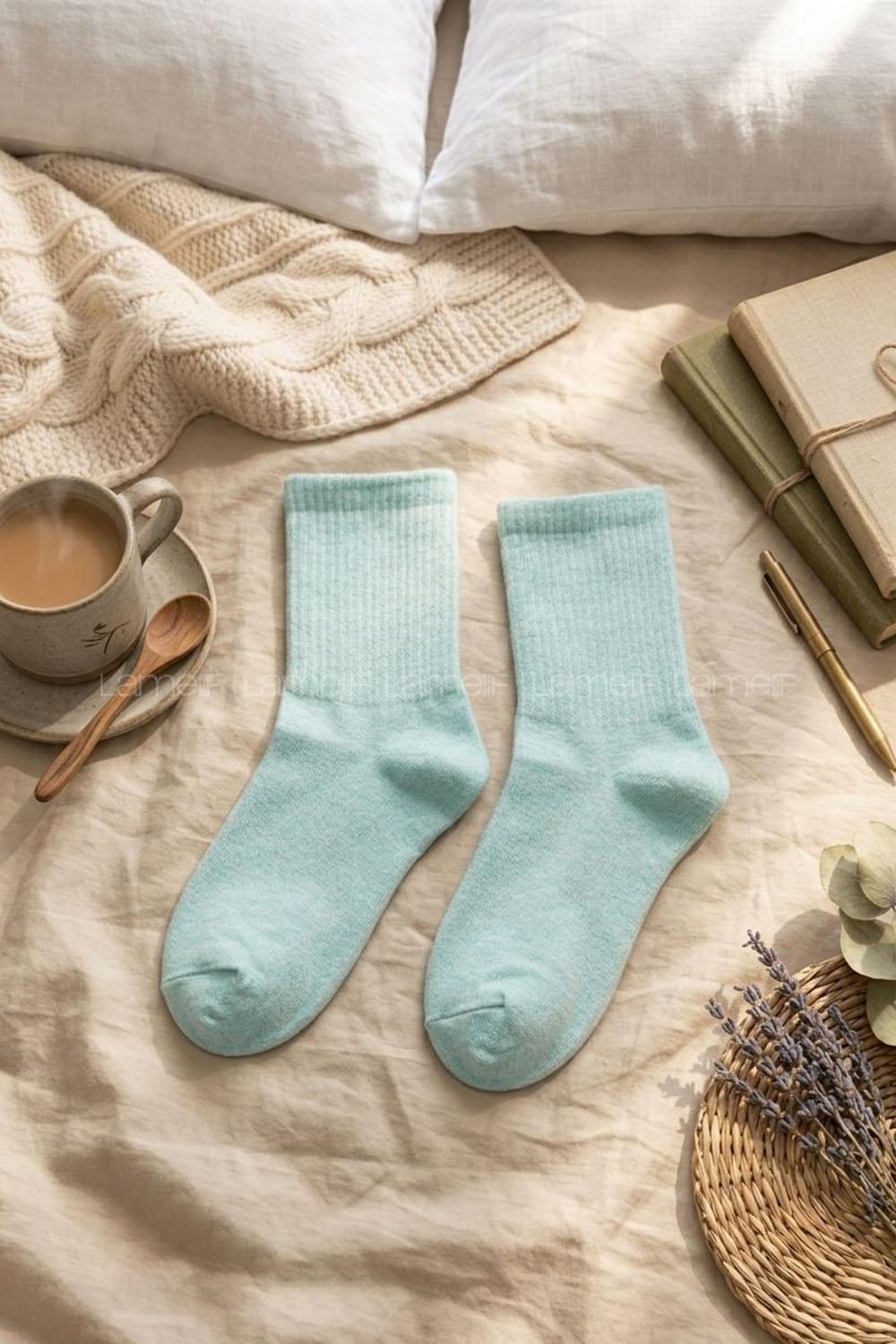 Lamelif Mint Kolej Çorap