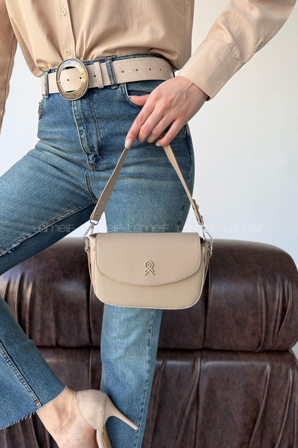 Mink With Zipper Skin Hand Bag Bag