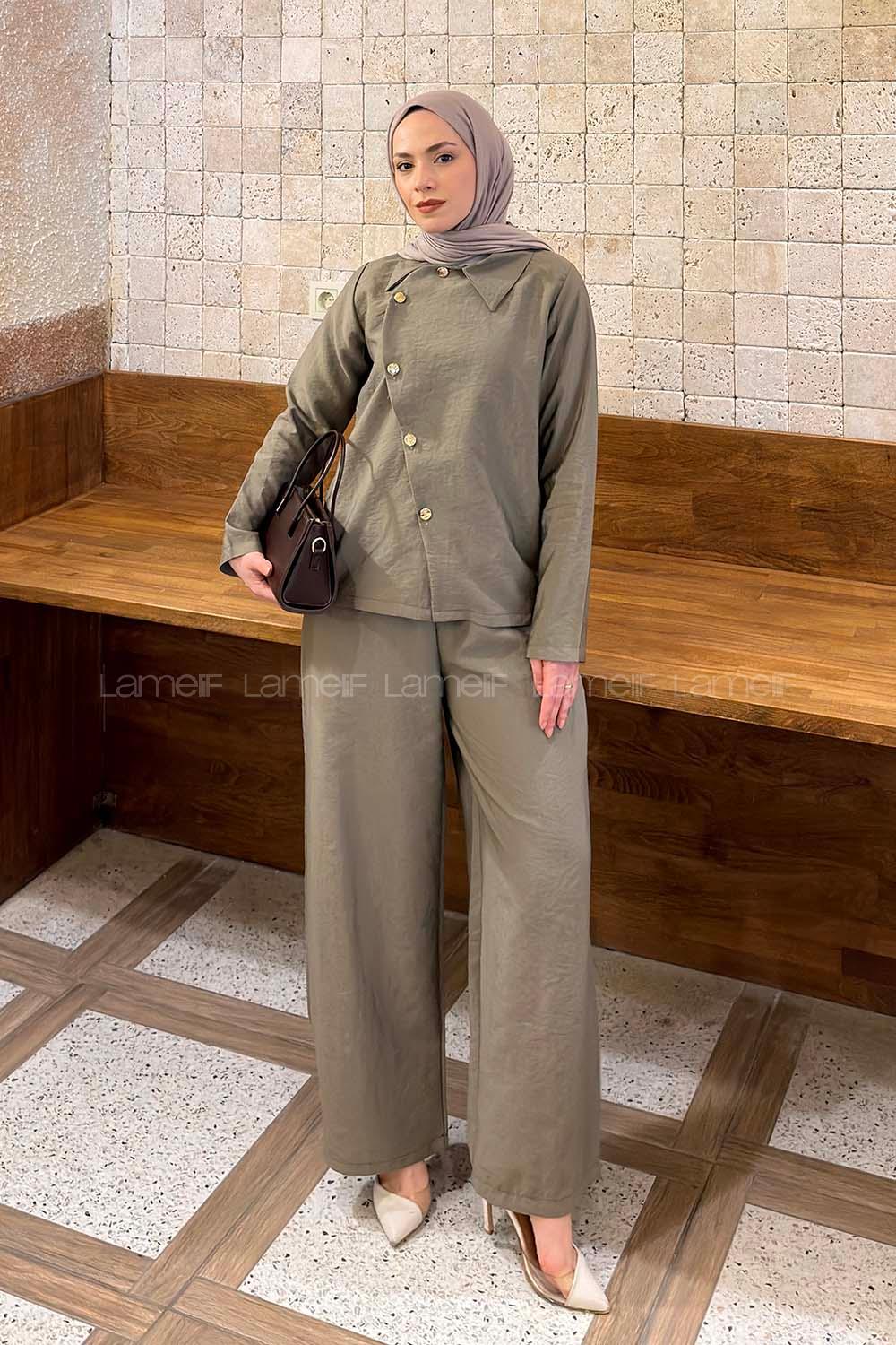 Mink Shirt Collar Long Arm Ayrobin Regular Trousers Comfortable Suit