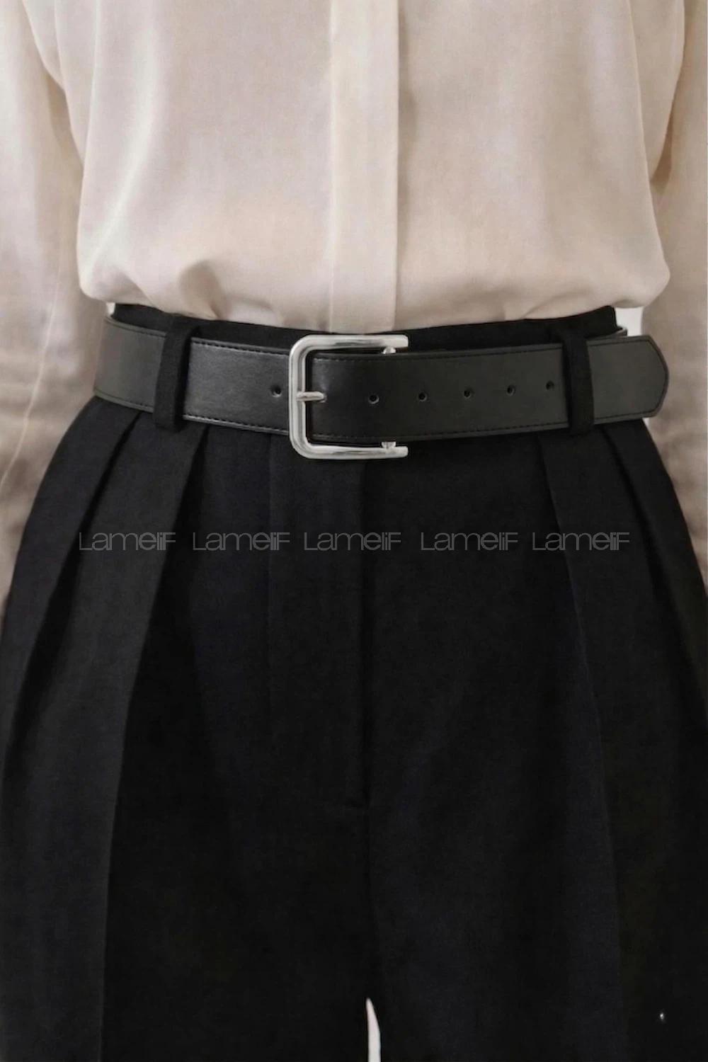 Black Belted Skin Belt