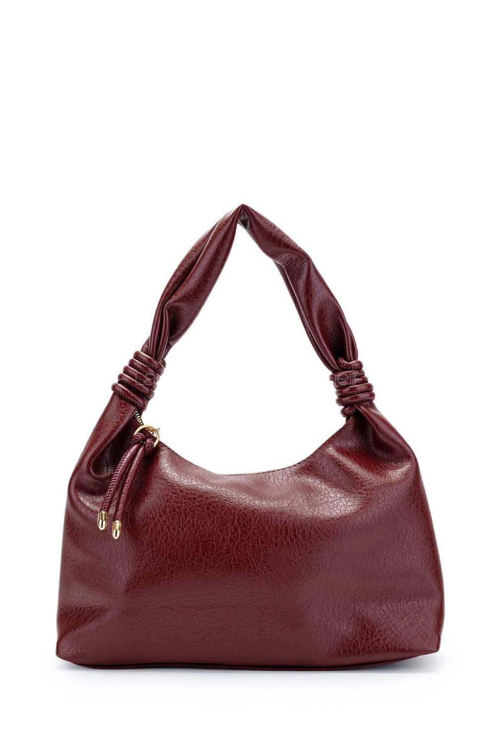 Claret Red With Suspenders Kumas Hand Bag Bag