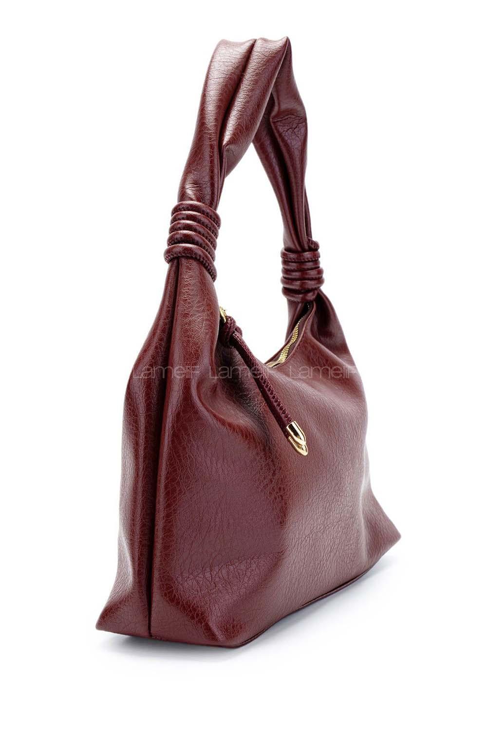 Claret Red With Suspenders Kumas Hand Bag Bag