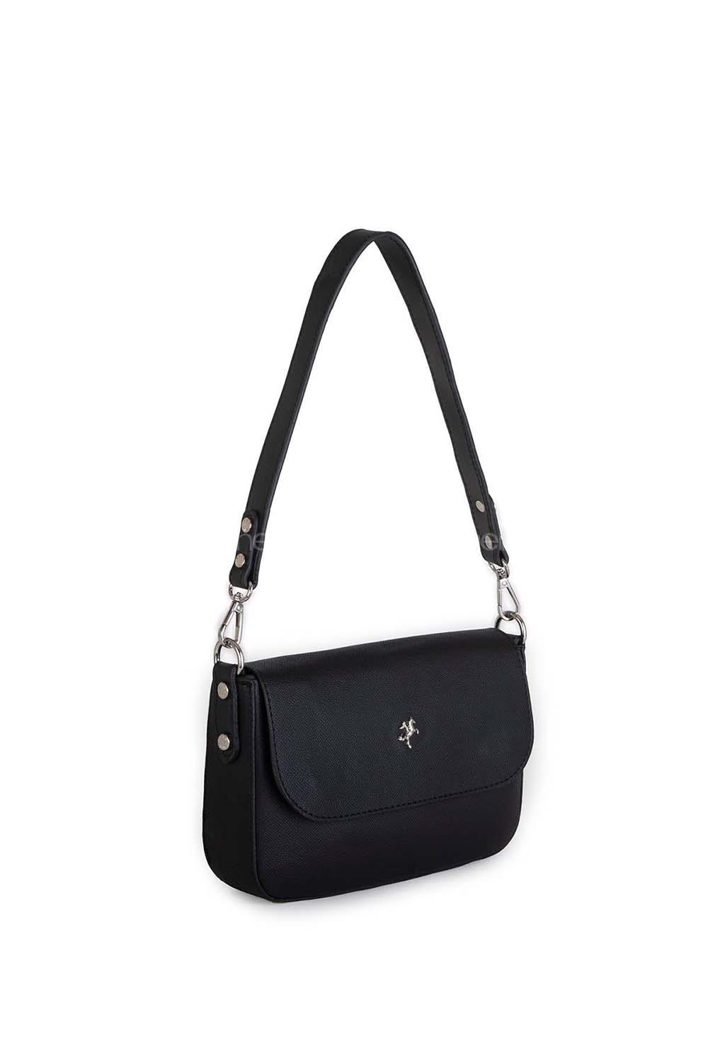Black-1 With Zipper Skin Hand Bag Bag