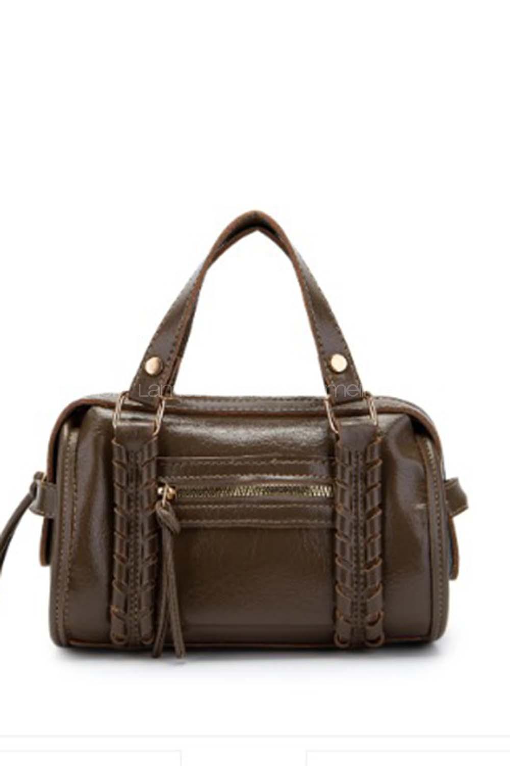 Lamelif Örgü Ve Sarkıt Detaylı Jimmy Kadın Çapraz Çanta Soft Kahve