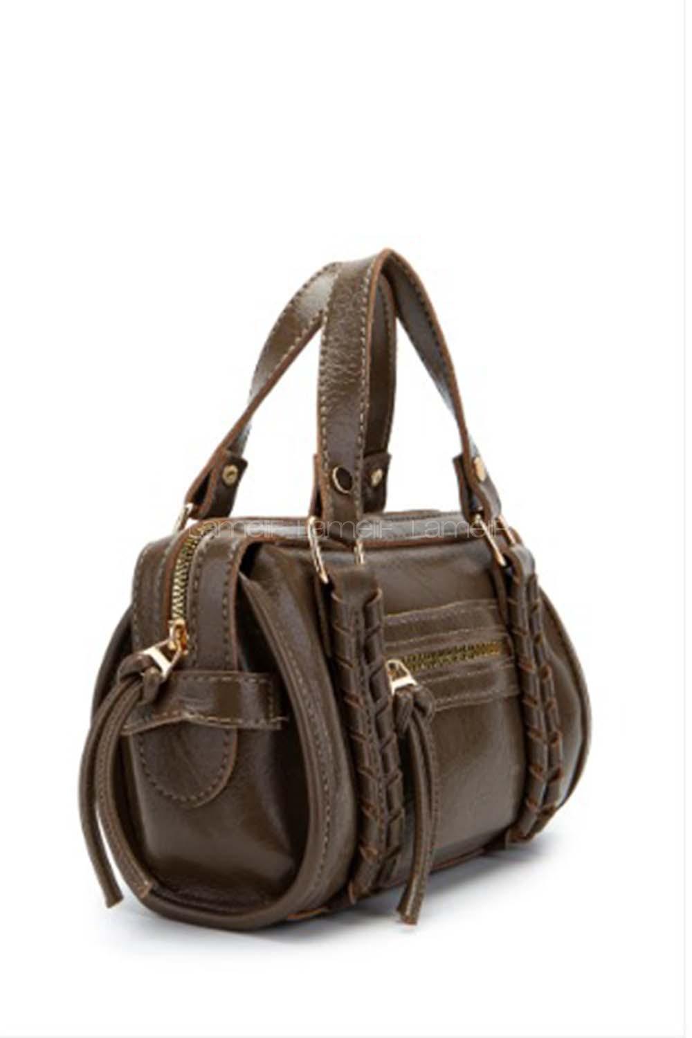 Lamelif Örgü Ve Sarkıt Detaylı Jimmy Kadın Çapraz Çanta Soft Kahve