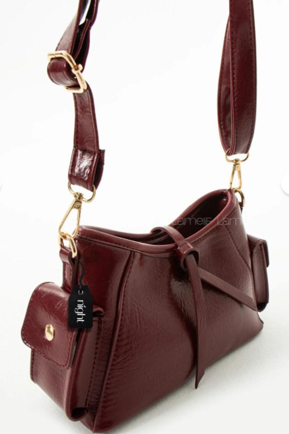Claret Red Without Accessories Skin Hand Bag Arm Bag Bag