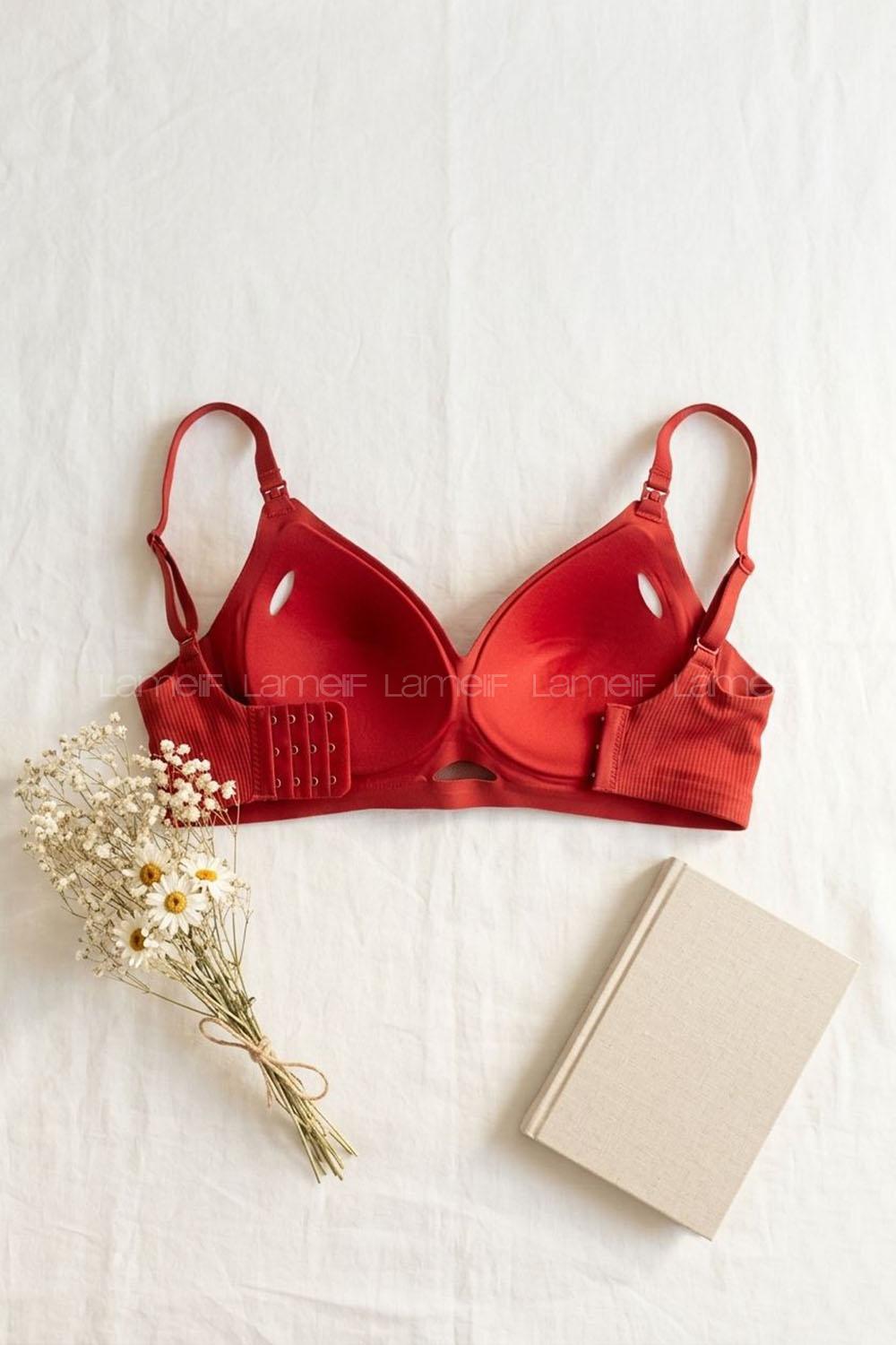 Lamelif Premium İthal Ribana Dokulu Pamuk Sütyen