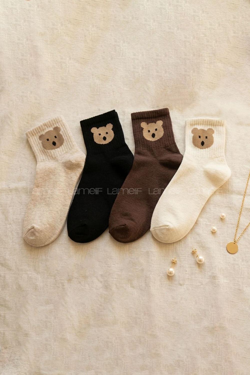 Lamelif 4lü Ayı Kolej Çorap