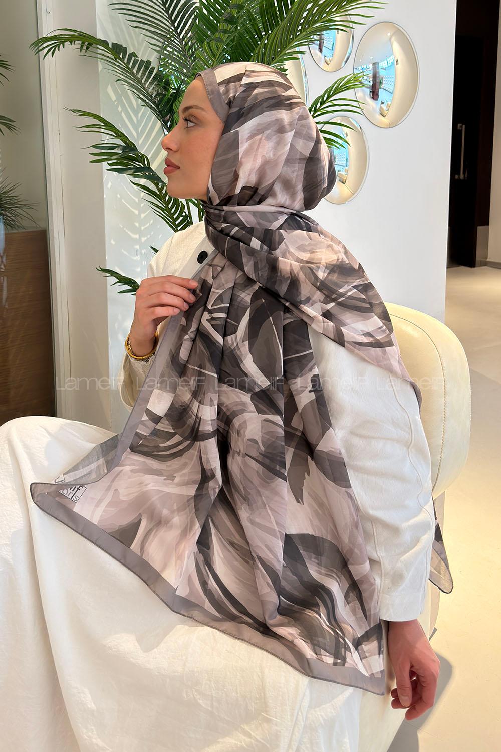 Lamelif Brush Desen Soft Şal Toprak