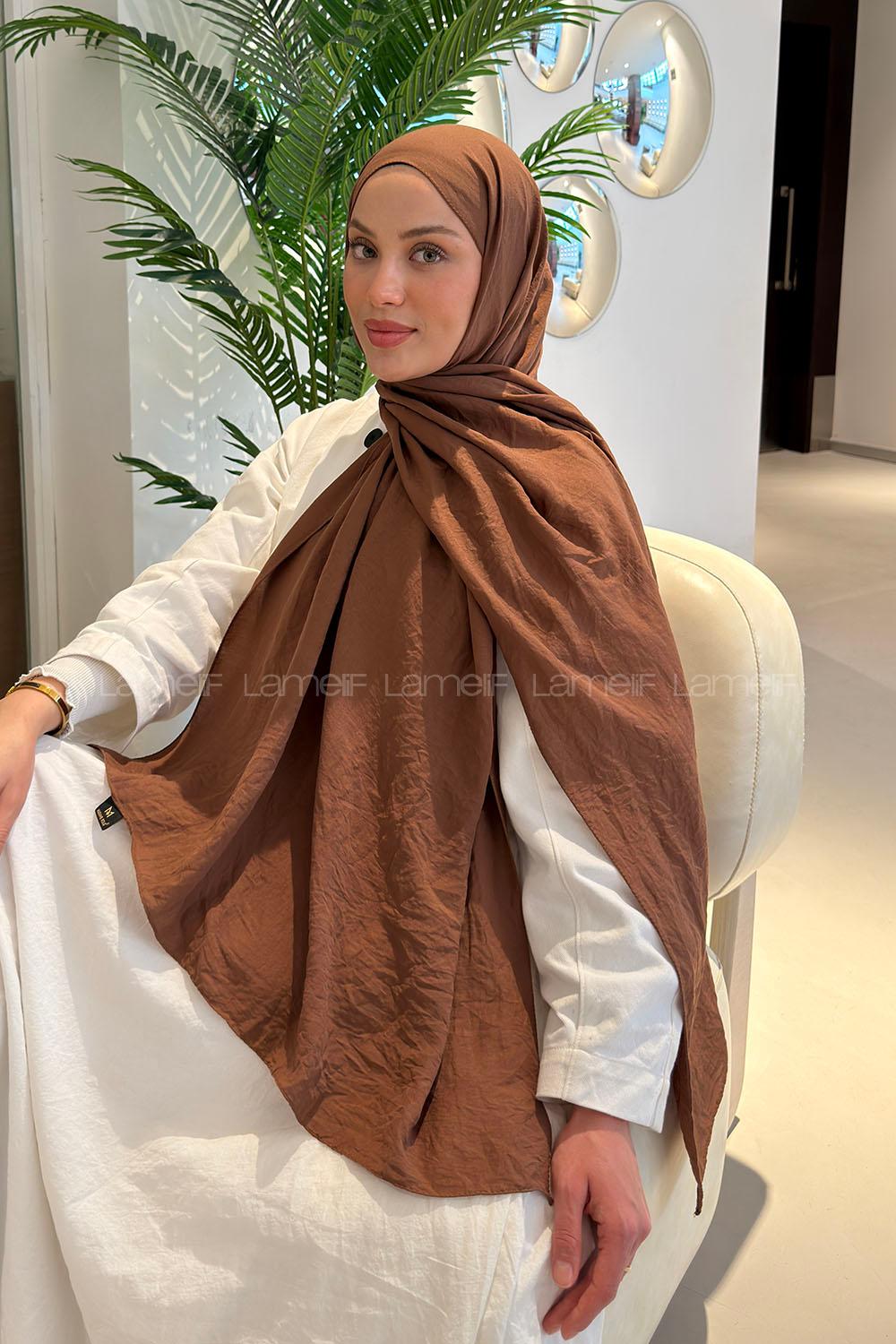 Lamelif Comfort Pamuk Şal Badem