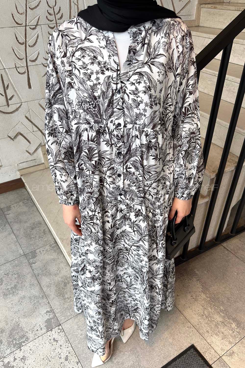 Lamelif Katleya Elbise Siyah