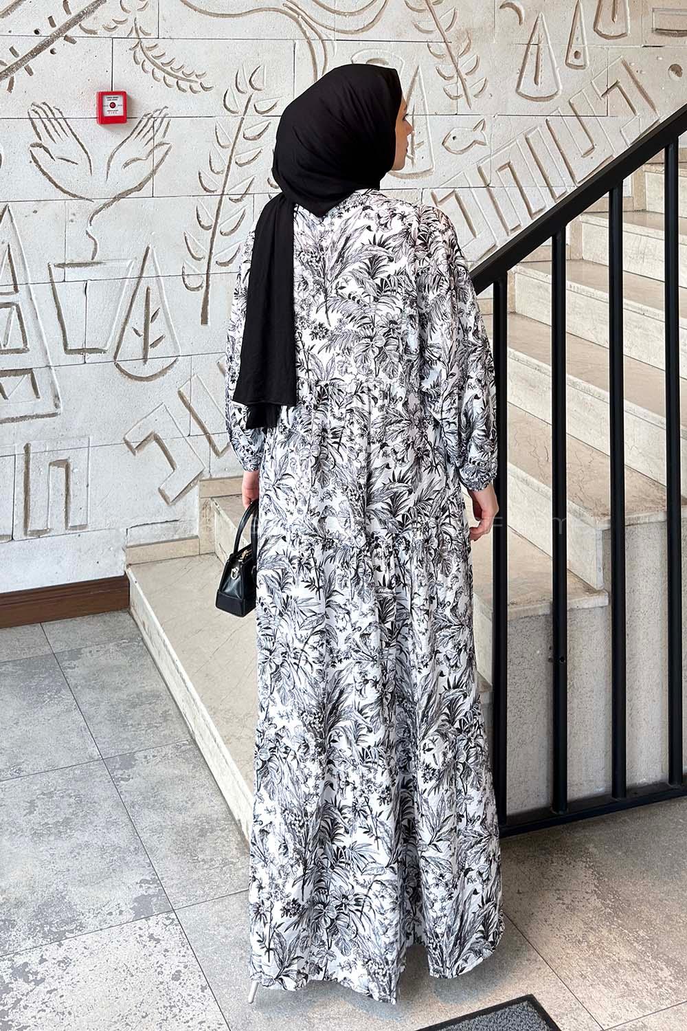Lamelif Katleya Elbise Siyah
