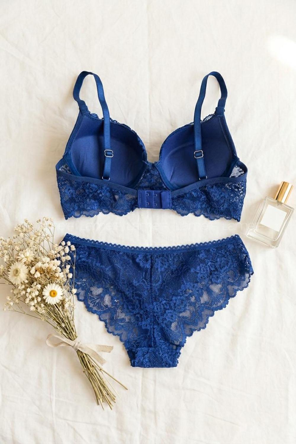 Sax Cotton Fabric Underwire Unsupport 