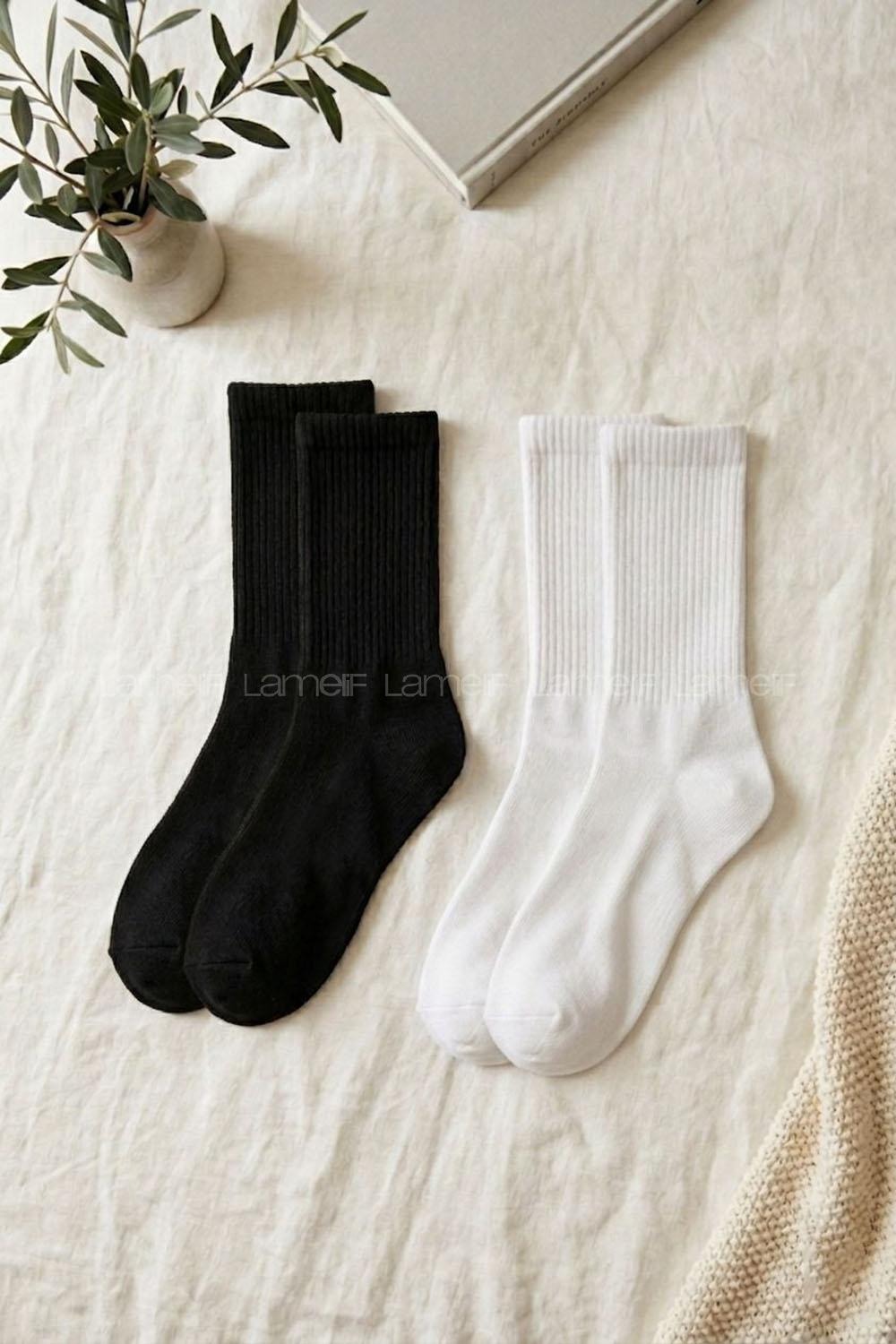 White Black Sock