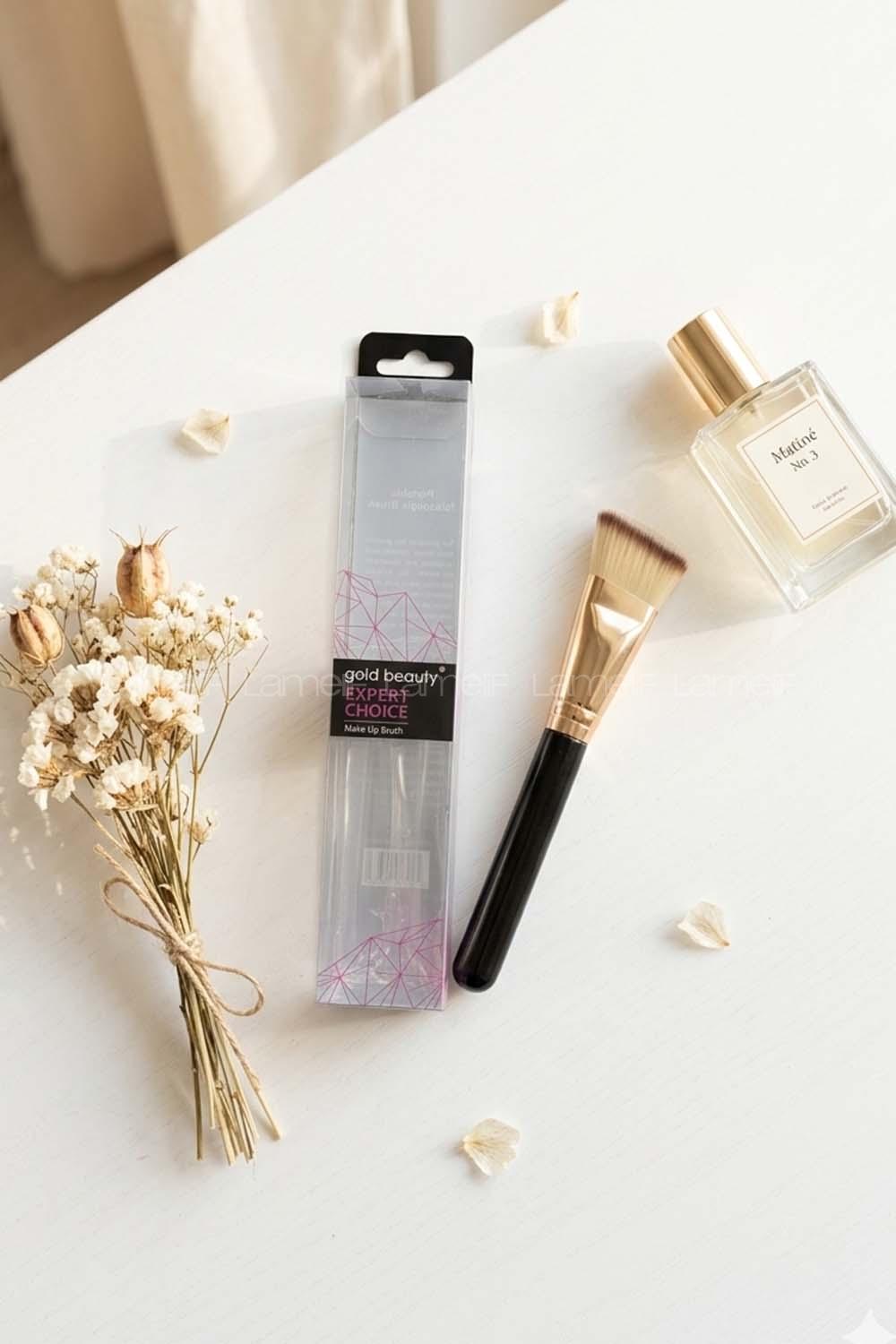 Lamelif Gold Beauty Fondoten Makyaj Fırçası EP-463